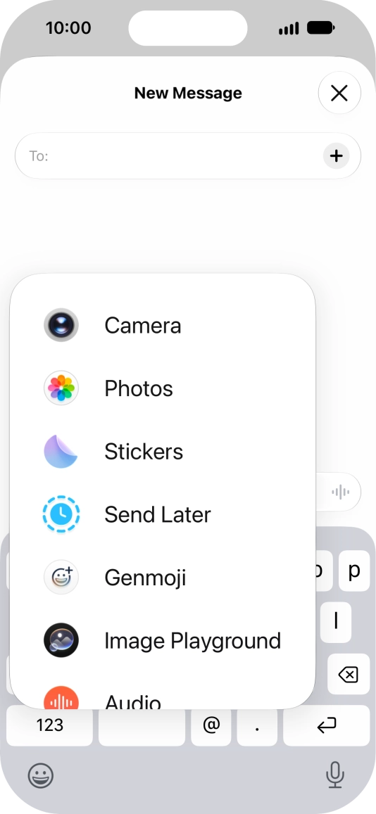Press Genmoji.