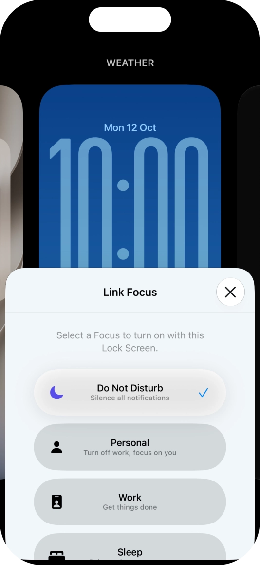 Press the close icon.