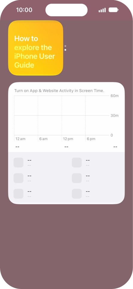 Press and hold the required Widget Stack.