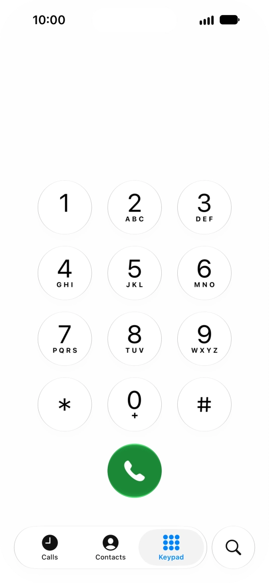 Key in **21*222# and press the call icon.