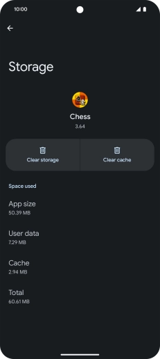 Press Clear cache.