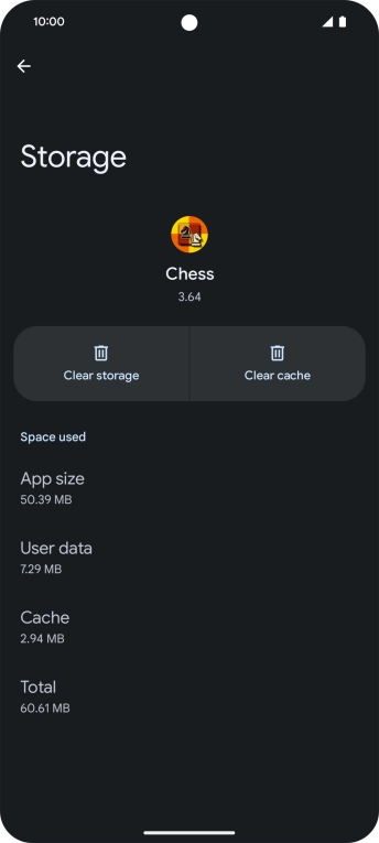 Press Clear cache.