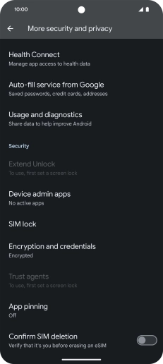 Press SIM lock.