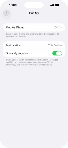 Press Find My iPhone.