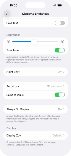 Press Always On Display.