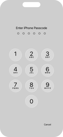 Use the phone lock code you created. The app is now locked.
