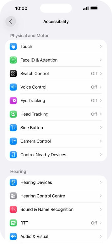 Press the required category below 