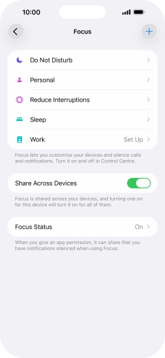 Press Do Not Disturb.
