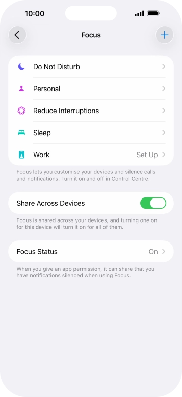 Press Do Not Disturb.