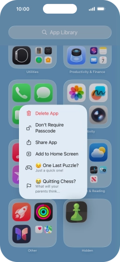 Press Don't Require Passcode.