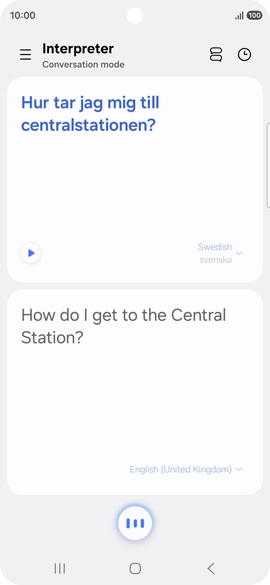 Follow the instructions on the screen to select the required language settings and use the function.