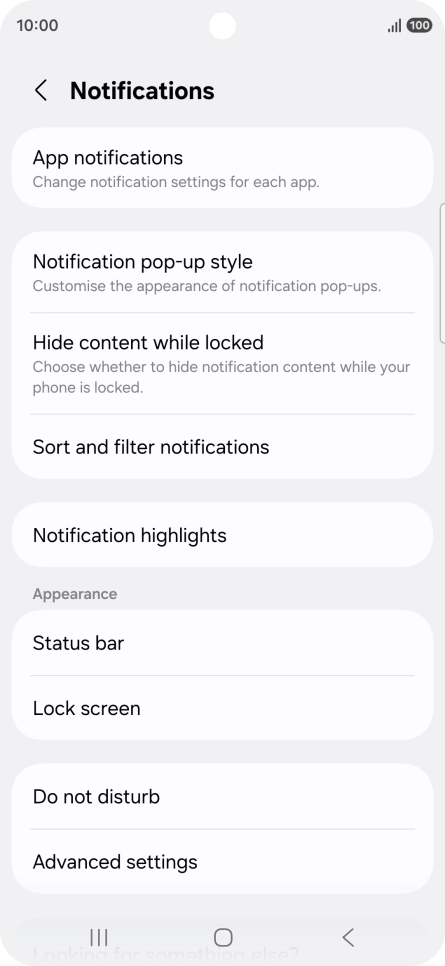 Press App notifications.