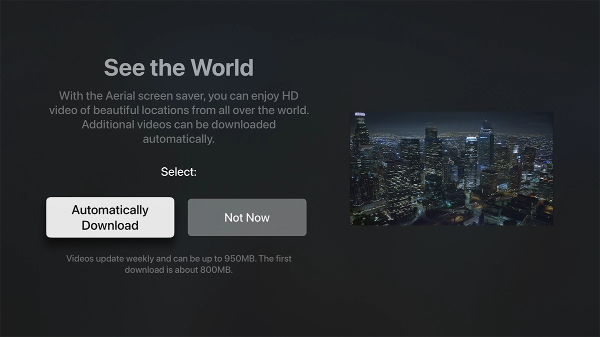 Highlight the required setting.