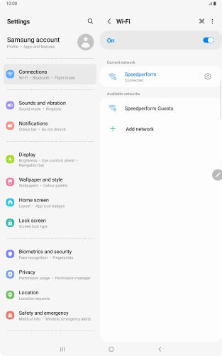 Press the Home key to return to the home screen.