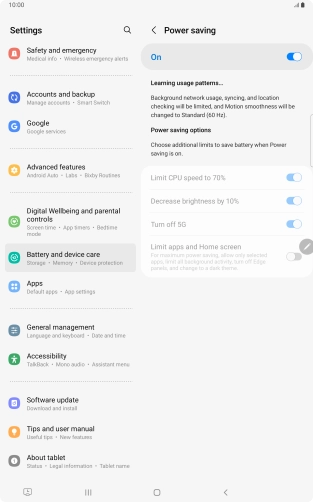 Press the Home key to return to the home screen.