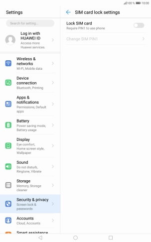Press the Home key to return to the home screen.