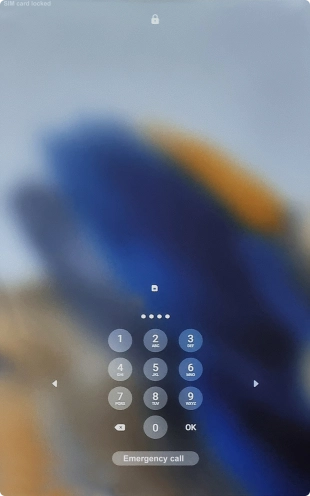 If you're asked to key in your PIN, do so and press OK. The default PIN is 1111.