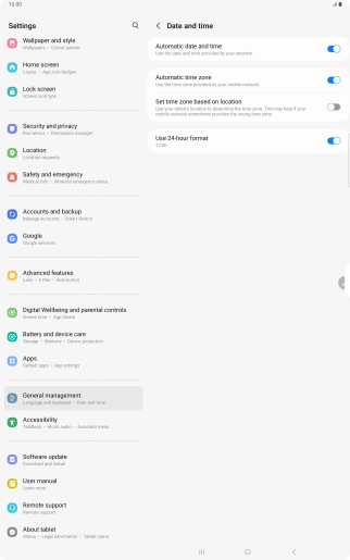 Press the Home key to return to the home screen.