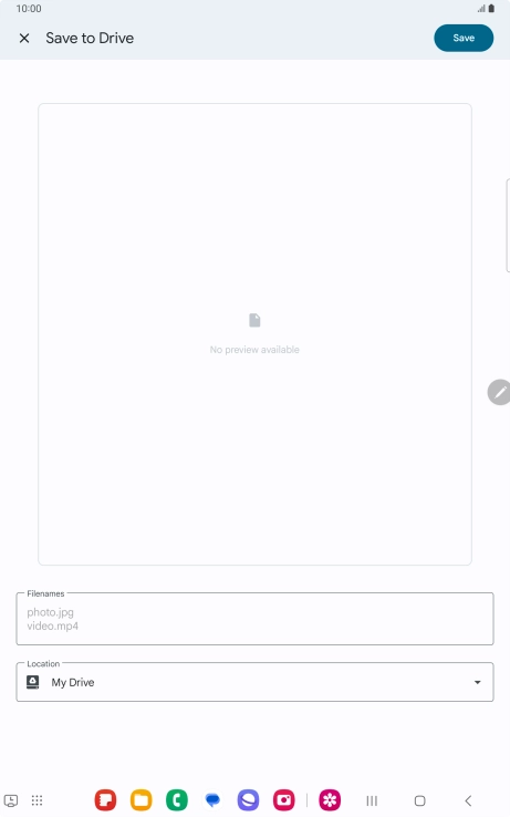 Press the field below 