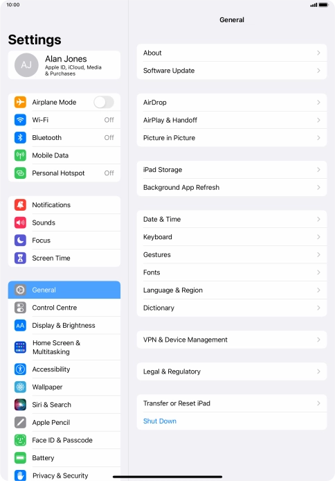 Press Background App Refresh.