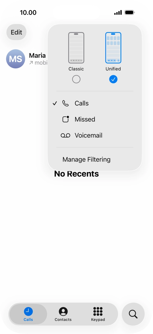 Press Voicemail.