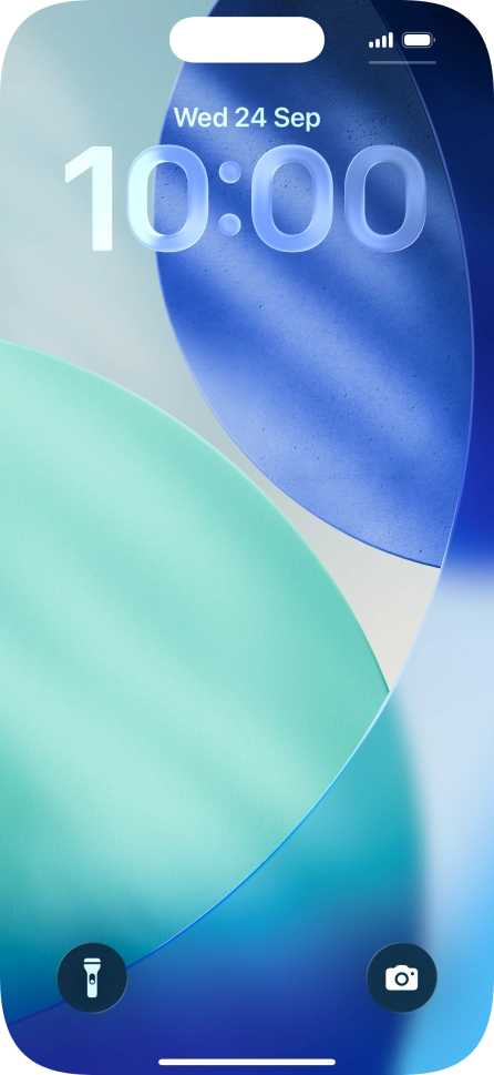 Slide your finger upwards starting from the bottom of the screen.