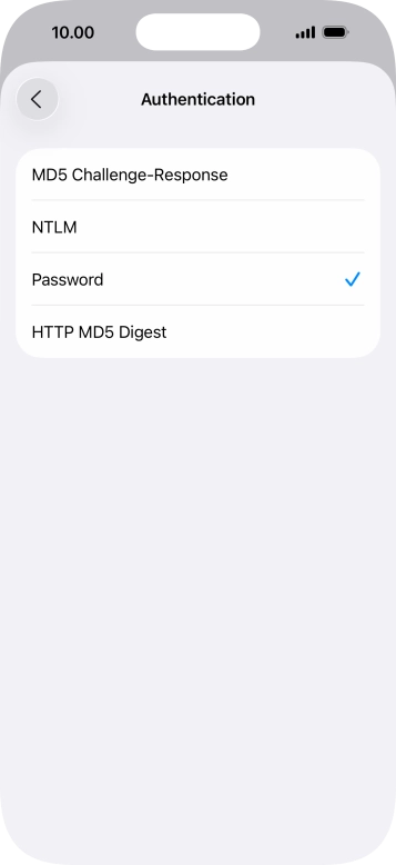 Press Password.