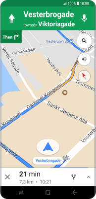 google maps on galaxy active 2