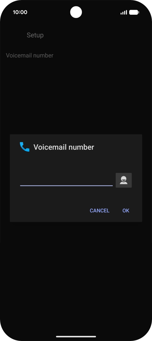 Key in +447953222222 and press OK.