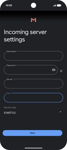 Press the drop down list below 