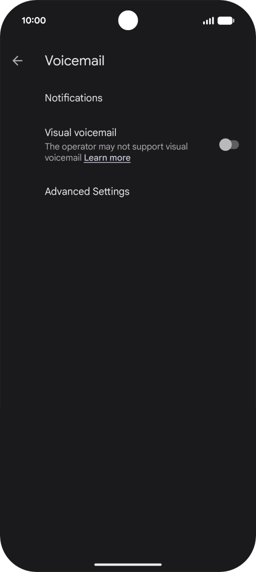 Press Advanced Settings.