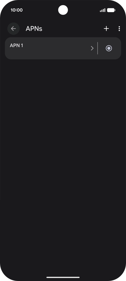 Press the add icon.