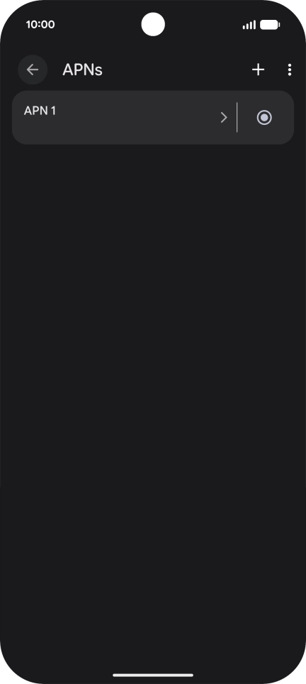 Press the add icon.