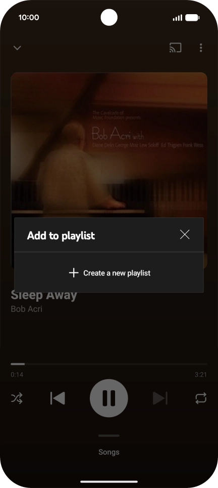 Press Create a new playlist.