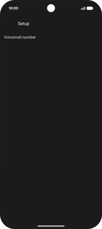 Press Voicemail number.
