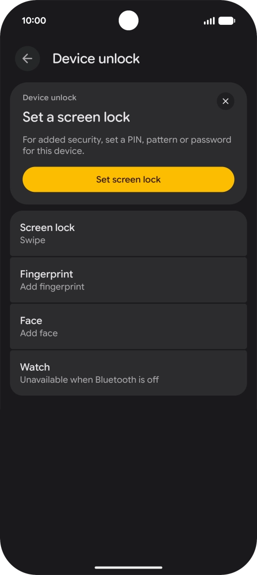 Press Fingerprint.