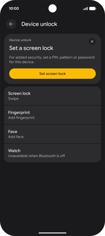 Press Fingerprint.