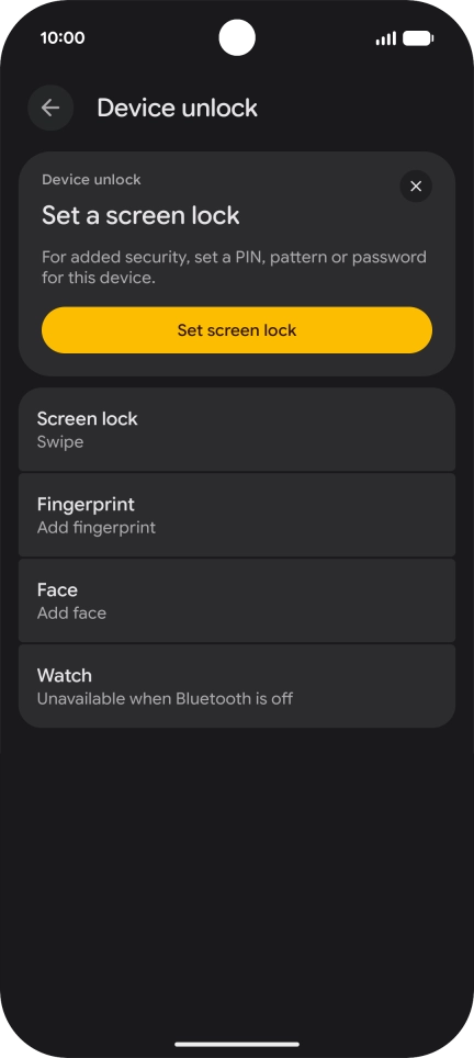 Press Fingerprint.