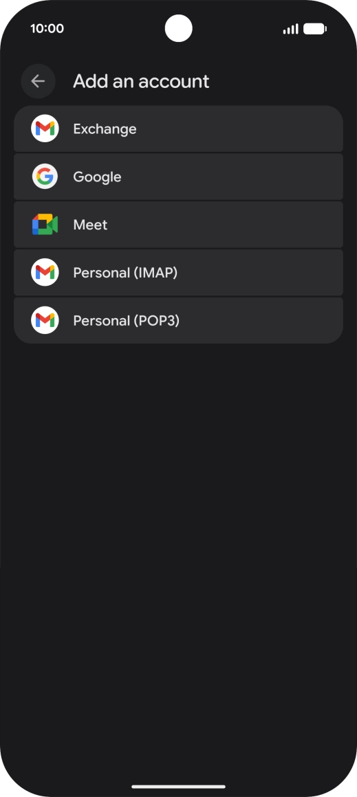 Press Google.