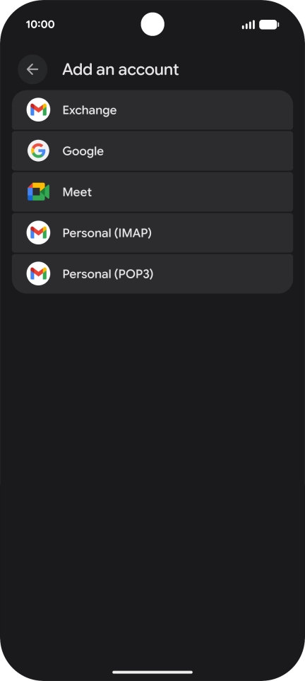 Press Google.