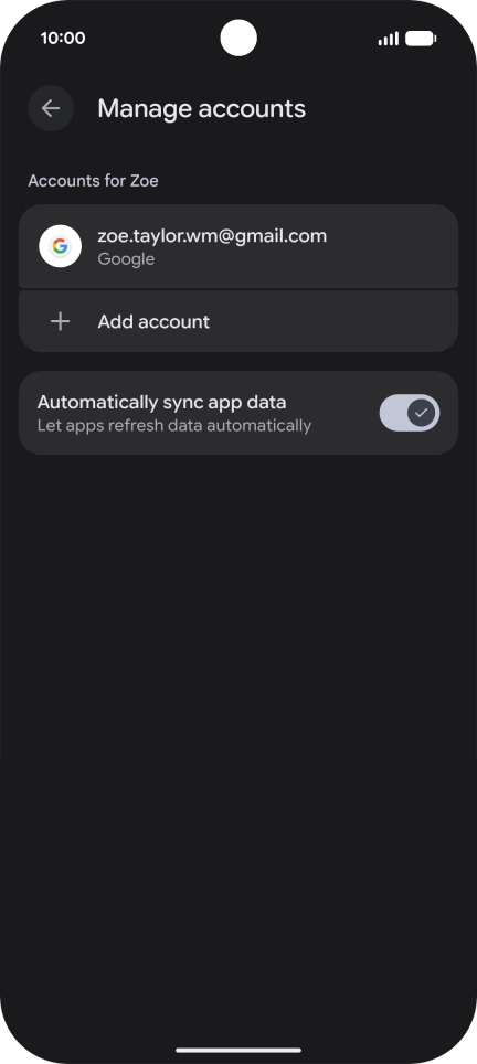 Slide your finger upwards starting from the bottom of the screen to return to the home screen.