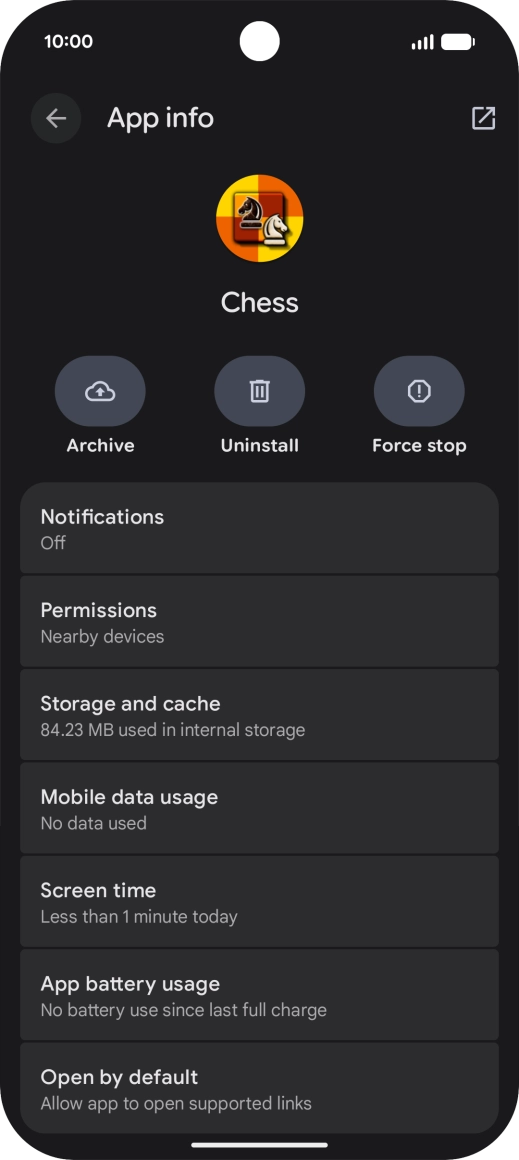 Press Storage and cache.