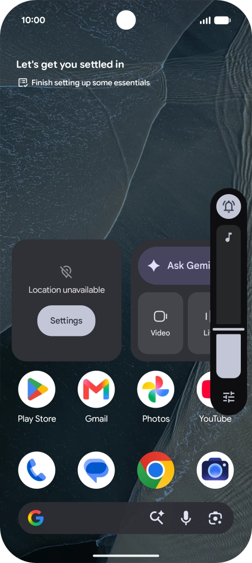 Press the sound mode icon.