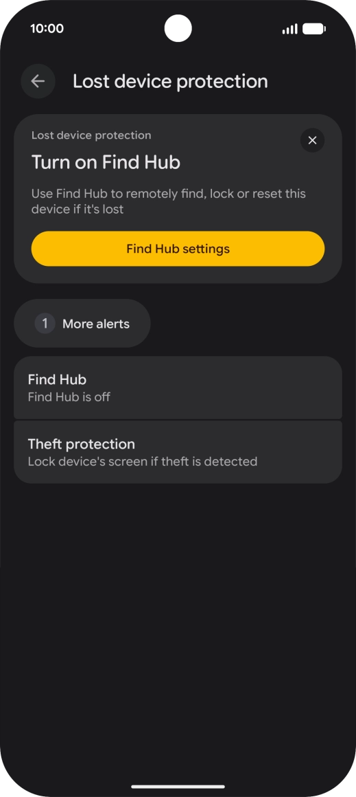 Press Find Hub.