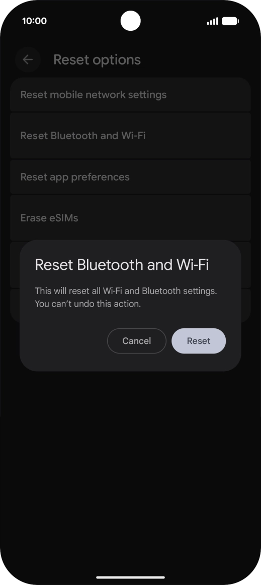 Press Reset.
