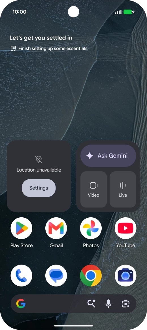 When the battery charging icon is displayed, charging is in progress.