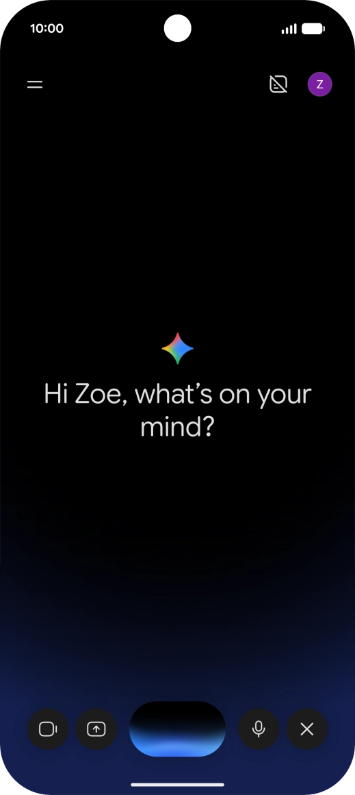 Talk to Gemini about the required topic.