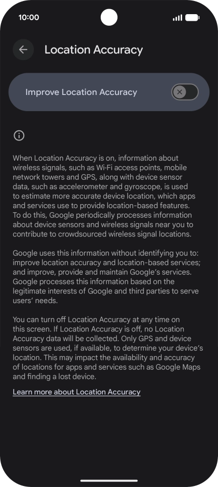 If you press the indicator next to 