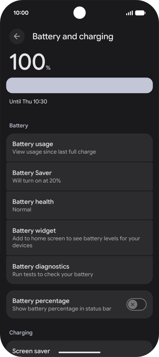Press Battery Saver.