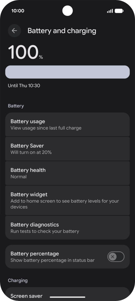 Press Battery Saver.